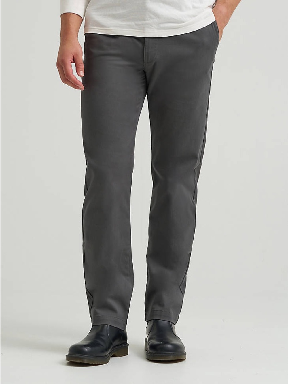 LEE Men’s Regular Straight Workwear Pants - Static Gray - 33x30